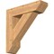 Ekena Millwork Traditional Slat Smooth Bracket w/ Offset Brace, Western Red Cedar, 7 1/2"W x 28"D x 28"H BKT0806X28X28TRA06SWR - alternate 1